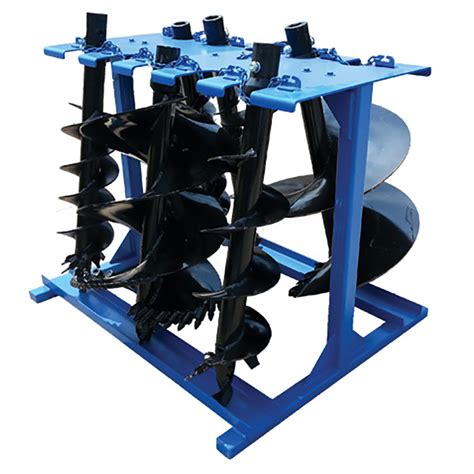 skid steer auger storage rack|auger rack inventory.